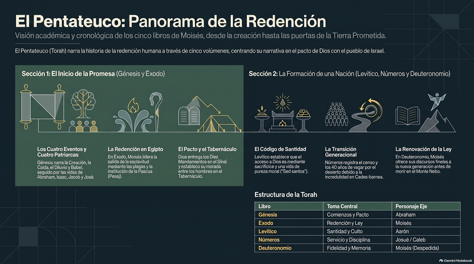 Panorama del Pentateuco y la historia de la redencion